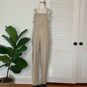 FARMHOUSE FROCKS Tan Rita Romper XS